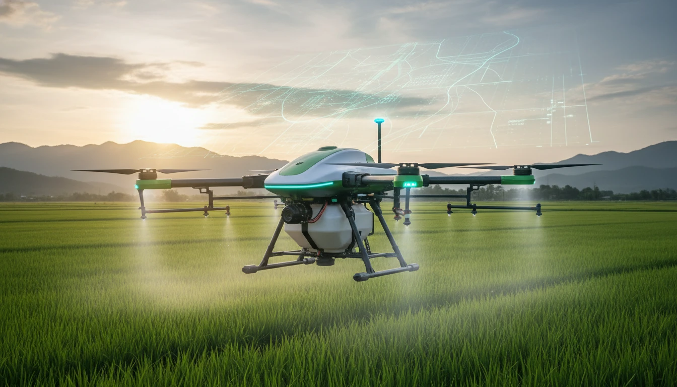 Drone nông nghiệp AI GEODASH: Tự động hóa không cần lập bản đồ